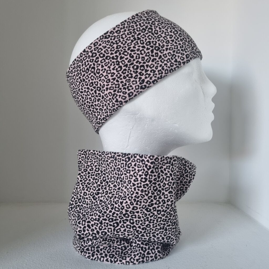 pannband/buff leopard puderrosa